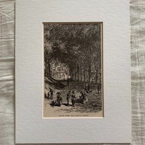 Mounted Antique Print